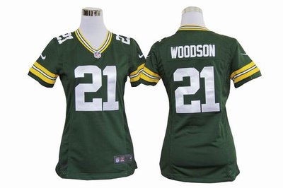Womens Nike Green Bay Packers 21 Woodson Green Nike NFL Jerseys Womens Nike Green Bay Packers 21 Woodson Green Nike NFL Jerseys