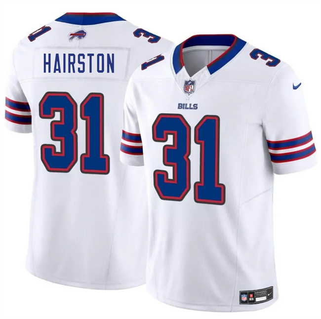 Youth Buffalo Bills #31 Maxwell Hairston White 2025 Draft F.U.S.E. Vapor Untouchable Limited Stitched Football Jersey Youth Buffalo Bills #31 Maxwell Hairston White 2025 Draft F.U.S.E. Vapor Untouchable Limited Stitched Football Jersey