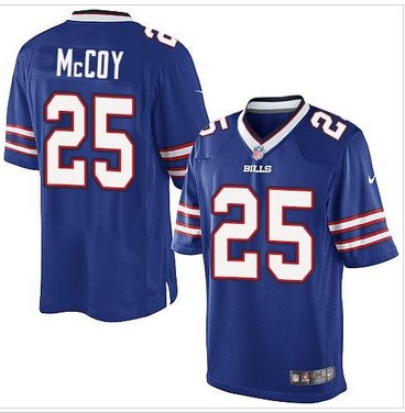 NEW Buffalo Bills #25 LeSean McCoy Royal Blue Team Color Youth Stitched NFL Limited Jersey