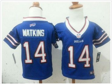 Toddler New Bills #14 Sammy Watkins Royal Blue Team Color Stitched NFL Elite Jersey