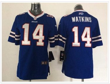 Youth NEW Bills #14 Sammy Watkins Royal Blue Team Color NFL Elite jersey