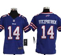 Youth Nike NFL Buffalo Bills 14 Ryan Fitzpatrick Blue Jerseys