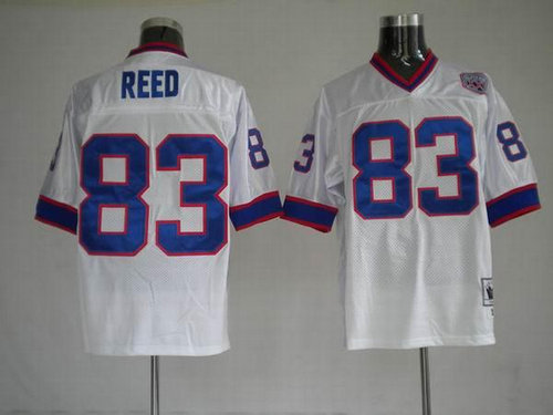 Buffalo Bills 1990 83 Andre Reed White Throwback Jerseys