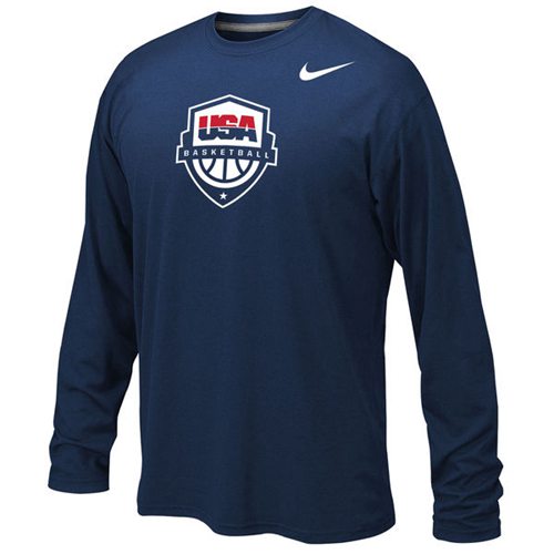 Youth Team USA Basketball Nike Legend Long Sleeves Performance T-Shirt Navy Youth Team USA Basketball Nike Legend Long Sleeves Performance T-Shirt Navy
