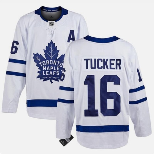 Men's Toronto Maple Leafs #16 Darcy Tucker White With A Patch Stitched Hockey Jersey Men's Toronto Maple Leafs #16 Darcy Tucker White With A Patch Stitched Hockey Jersey