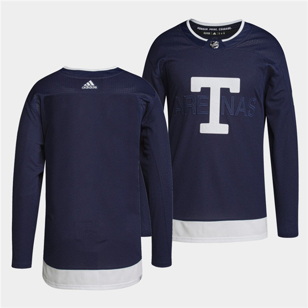 Men's Toronto Maple Leafs Blank 2022 Heritage Classic Navy Stitched Jersey Men's Toronto Maple Leafs Blank 2022 Heritage Classic Navy Stitched Jersey