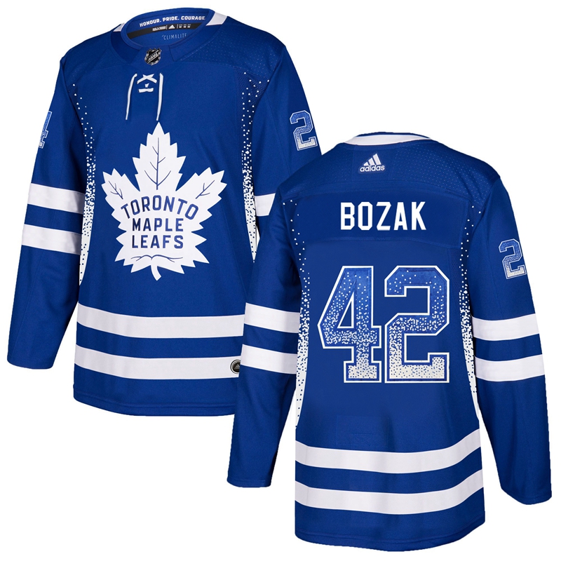 Maple Leafs 42 Tyler Bozak Blue Drift Fashion Adidas Jersey Maple Leafs 42 Tyler Bozak Blue Drift Fashion Adidas Jersey