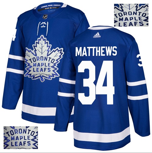 Adidas Maple Leafs #34 Auston Matthews Blue Home Authentic Fashion Gold Stitched NHL Jersey Adidas Maple Leafs #34 Auston Matthews Blue Home Authentic Fashion Gold Stitched NHL Jersey
