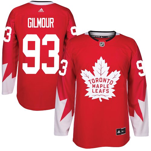 Adidas Maple Leafs #93 Doug Gilmour Red Team Canada Authentic Stitched NHL Jersey Adidas Maple Leafs #93 Doug Gilmour Red Team Canada Authentic Stitched NHL Jersey