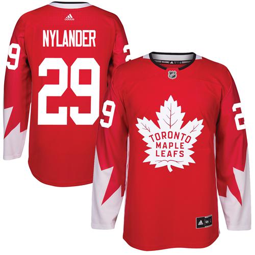 Maple Leafs #29 William Nylander Red Alternate Stitched NHL Jersey Maple Leafs #29 William Nylander Red Alternate Stitched NHL Jersey