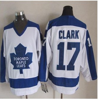 Toronto Maple Leafs #17 Wendel Clark White Blue CCM Throwback Stitched NHL jersey Toronto Maple Leafs #17 Wendel Clark White Blue CCM Throwback Stitched NHL jersey