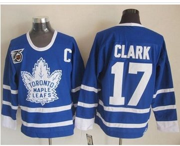 Toronto Maple Leafs #17 Wendel Clark Blue 75th CCM Throwback Stitched NHL Jersey Toronto Maple Leafs #17 Wendel Clark Blue 75th CCM Throwback Stitched NHL Jersey