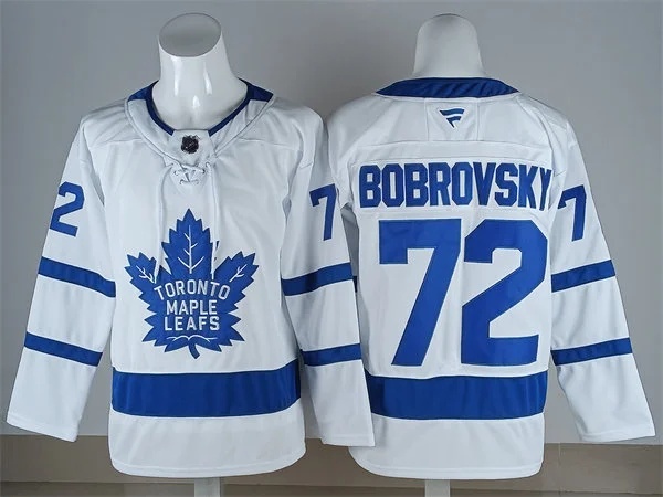 Men's Toronto Maple Leafs #72 Sergei Bobrovsky Fanatics Away White Premium Jersey