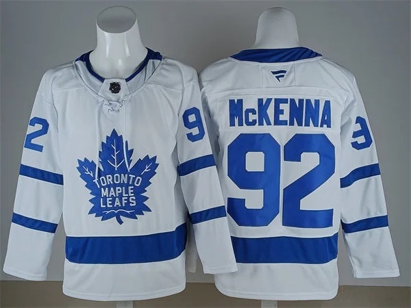 Men's Toronto Maple Leafs #92 Gavin McKenna Fanatics Away White Player Jersey