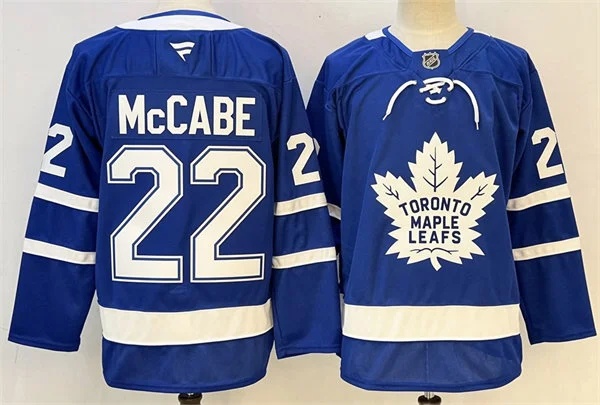 Men's Toronto Maple Leafs #22 Jake McCabe Fanatics Home Blue Premium Jersey