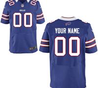 Men's Nike Buffalo Bills Customized Elite Team Color Jerseys (40-60)