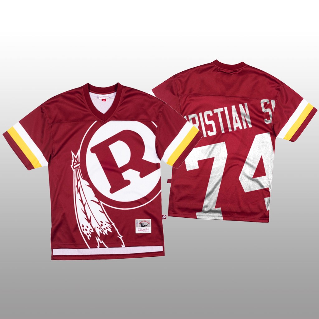 NFL Washington Redskins #74 Geron Christian Sr. Red Men's Mitchell & Nell Big Face Fashion Limited NFL Jersey NFL Washington Redskins #74 Geron Christian Sr. Red Men's Mitchell & Nell Big Face Fashion Limited NFL Jersey
