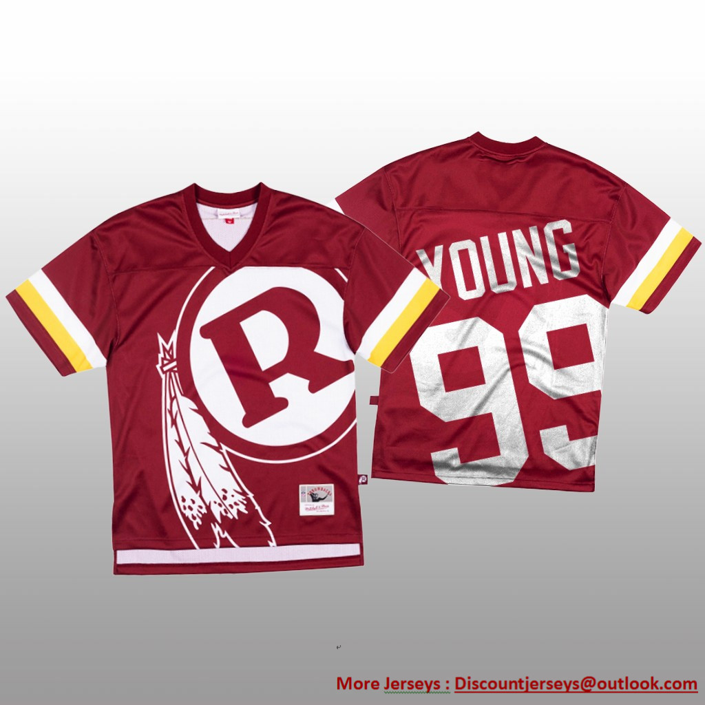 NFL Washington Redskins #99 Chase Young Red Men's Mitchell & Nell Big Face Fashion Limited NFL Jersey NFL Washington Redskins #99 Chase Young Red Men's Mitchell & Nell Big Face Fashion Limited NFL Jersey