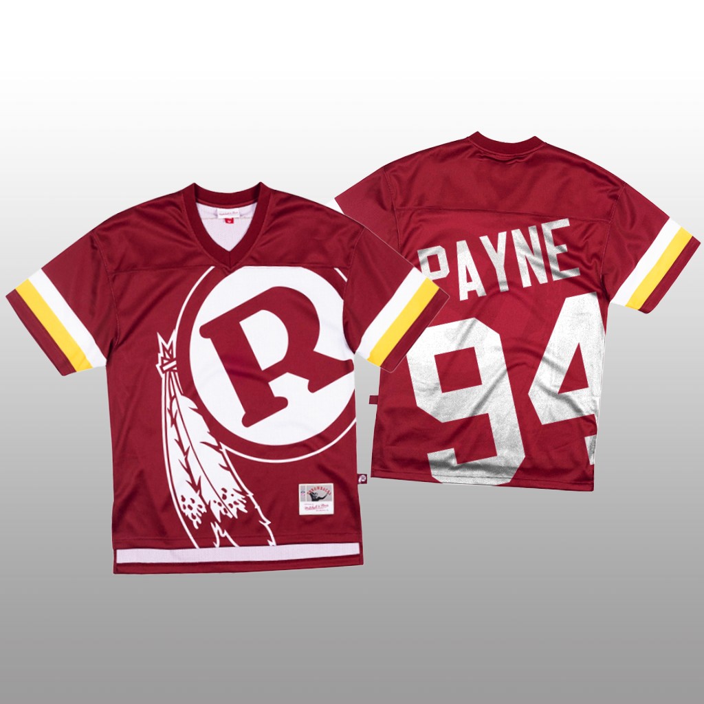 NFL Washington Redskins #94 Daron Payne Red Men's Mitchell & Nell Big Face Fashion Limited NFL Jersey NFL Washington Redskins #94 Daron Payne Red Men's Mitchell & Nell Big Face Fashion Limited NFL Jersey