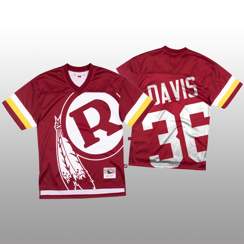 NFL Washington Redskins #36 Sean Davis Red Men's Mitchell & Nell Big Face Fashion Limited NFL Jersey NFL Washington Redskins #36 Sean Davis Red Men's Mitchell & Nell Big Face Fashion Limited NFL Jersey
