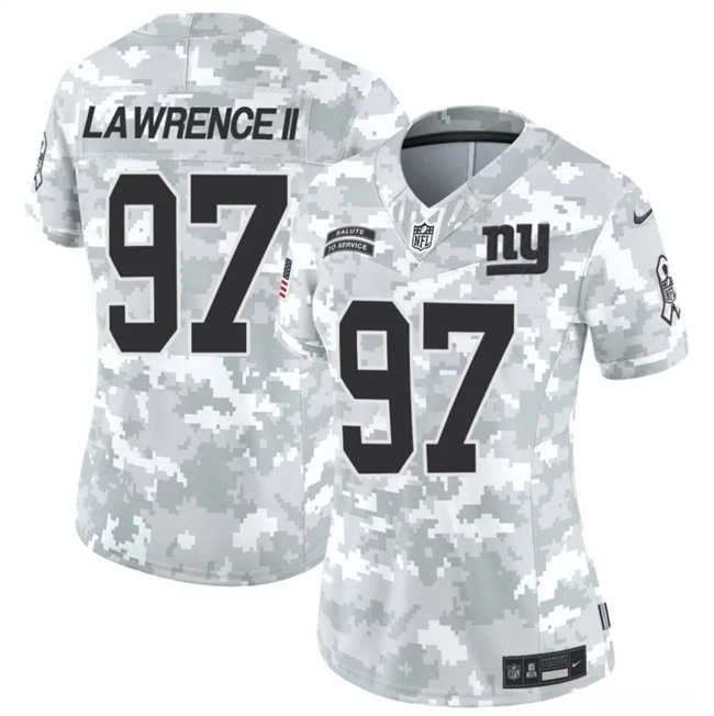 Women's New York Giants #97 Dexter Lawrence II 2024 F.U.S.E Arctic Camo Salute To Service Limited Stitched Football Jersey(Run Small) Women's New York Giants #97 Dexter Lawrence II 2024 F.U.S.E Arctic Camo Salute To Service Limited Stitched Football Jersey(Run Small)
