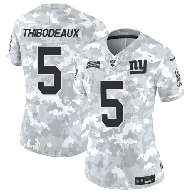 Women's New York Giants #5 Kayvon Thibodeaux 2024 F.U.S.E Arctic Camo Salute To Service Limited Stitched Football Jersey(Run Small) Women's New York Giants #5 Kayvon Thibodeaux 2024 F.U.S.E Arctic Camo Salute To Service Limited Stitched Football Jersey(Run Small)