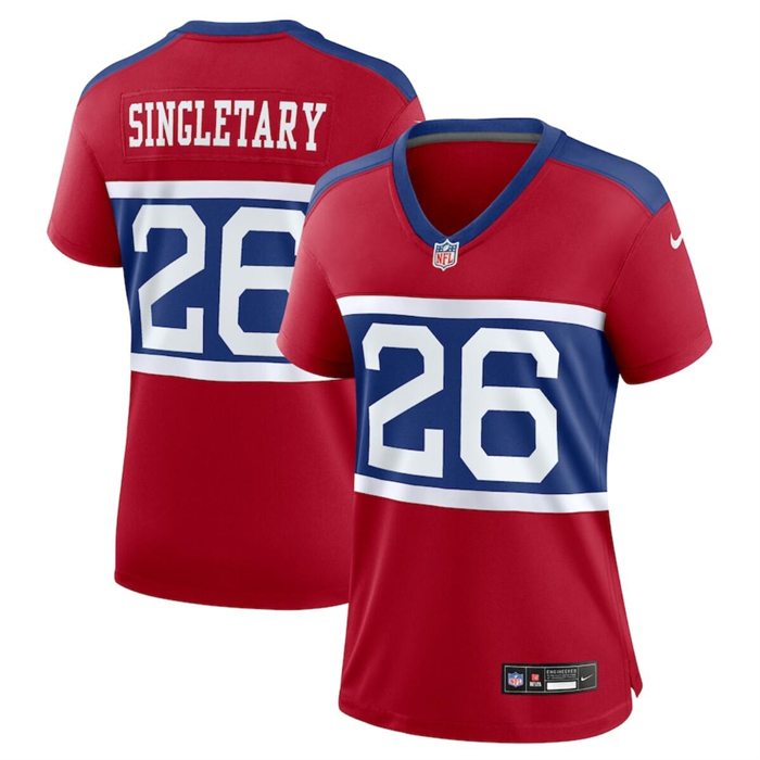 Women's New York Giants #26 Devin Singletary Century Red Alternate Vapor Limited Stitched Football Jersey(Run Small) Women's New York Giants #26 Devin Singletary Century Red Alternate Vapor Limited Stitched Football Jersey(Run Small)