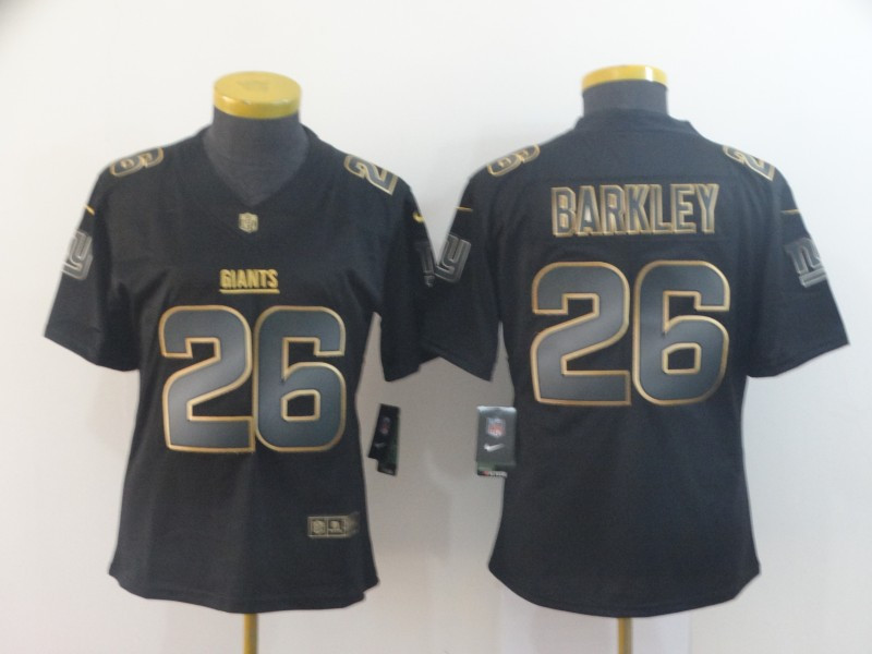 Women Nike Giants 26 Saquon Barkley Black Gold Women Vapor Untouchable Limited Jersey Women Nike Giants 26 Saquon Barkley Black Gold Women Vapor Untouchable Limited Jersey