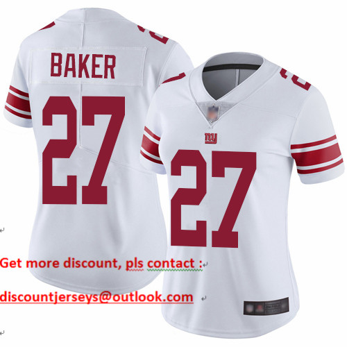 Giants #27 Deandre Baker White Women's Stitched Football Vapor Untouchable Limited Jersey