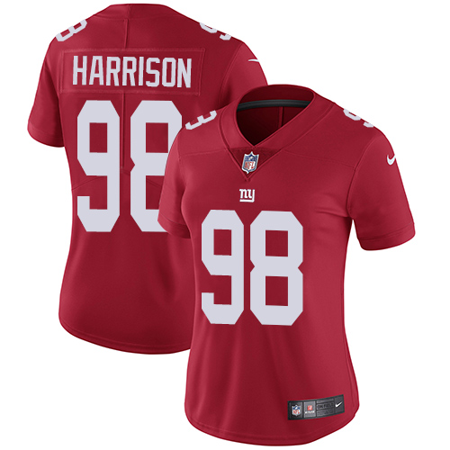 Nike Giants #98 Damon Harrison Red Alternate Women's Stitched NFL Vapor Untouchable Limited Jersey Nike Giants #98 Damon Harrison Red Alternate Women's Stitched NFL Vapor Untouchable Limited Jersey