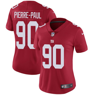 Nike Giants #90 Jason Pierre-Paul Red Alternate Women's Stitched NFL Vapor Untouchable Limited Jersey