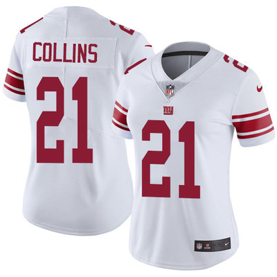 Nike Giants #21 Landon Collins White Women's Stitched NFL Vapor Untouchable Limited Jersey