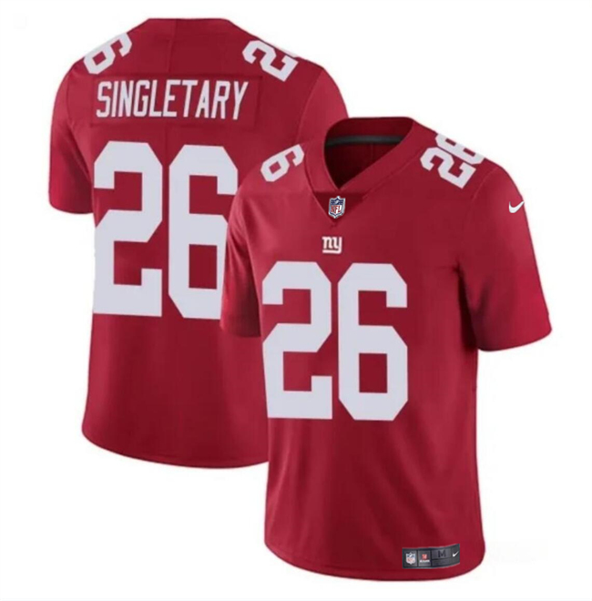 Youth New York Giants #26 Devin Singletary Red Vapor Untouchable Limited Stitched Jersey Youth New York Giants #26 Devin Singletary Red Vapor Untouchable Limited Stitched Jersey