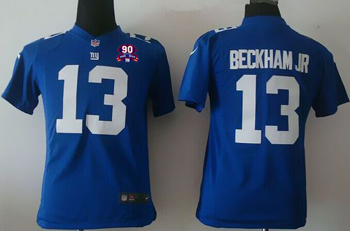 Youth New York Giants #13 Odell Beckham Jr Royal Blue Team Color NFL Elite Jersey