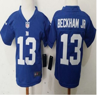 Toddler New New York Giants #13 Odell Beckham Jr Royal Blue Team Color Stitched NFL Elite Jersey
