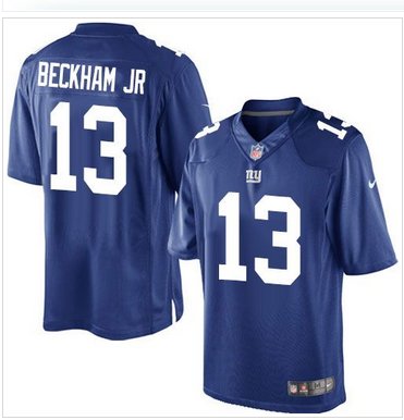 Youth New Giants #13 Odell Beckham Jr Royal Blue Team Color NFL Limited Jersey