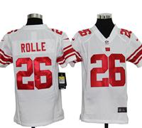 Youth Nike NFL New York Giants 26 Antrel Rolle White Jerseys