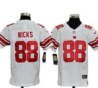 Youth Nike New York Giants 88 Hakeem Nicks White Jerseys