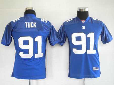 KIDS Jerseys New York Giants 91 Justin Tuck Blue