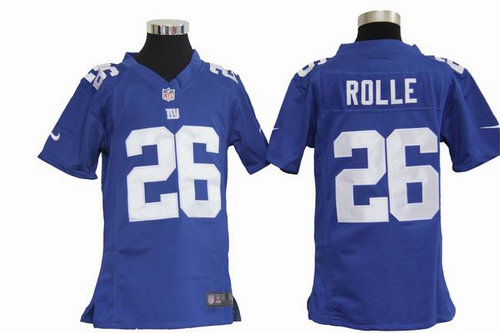 Youth Nike New York Giants 26 Antrel Rolle Blue Jerseys