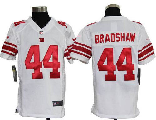 Youth Nike New York Giants 44 Ahmad Bradshaw White Jerseys