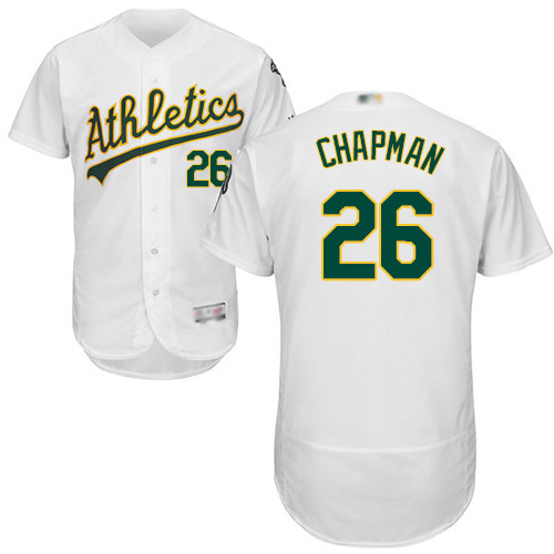 Athletics #26 Matt Chapman White Flexbase Authentic Collection Stitched Baseball Jersey Athletics #26 Matt Chapman White Flexbase Authentic Collection Stitched Baseball Jersey