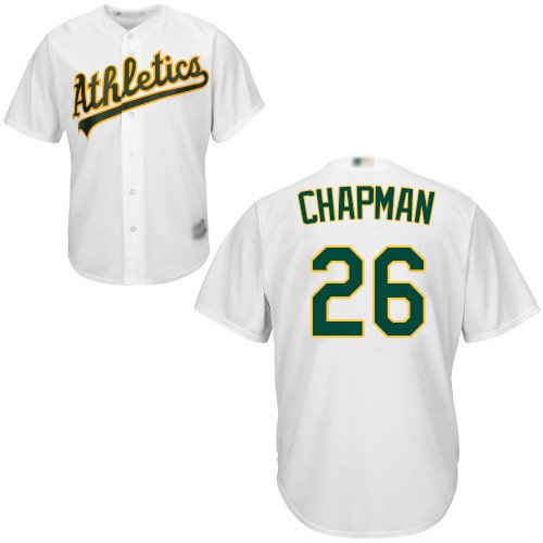 Athletics #26 Matt Chapman White New Cool Base Stitched Baseball Jersey Athletics #26 Matt Chapman White New Cool Base Stitched Baseball Jersey