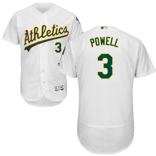 Athletics #3 Boog Powell White Flexbase Authentic Collection Stitched Baseball Jersey Athletics #3 Boog Powell White Flexbase Authentic Collection Stitched Baseball Jersey