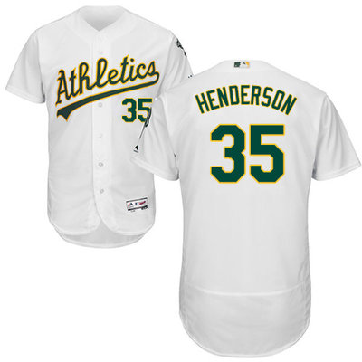 Athletics #35 Rickey Henderson White Flexbase Authentic Collection Stitched MLB Jersey Athletics #35 Rickey Henderson White Flexbase Authentic Collection Stitched MLB Jersey