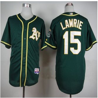 Oakland Athletics #15 Brett Lawrie Green Cool Base Stitched Baseball Jersey Oakland Athletics #15 Brett Lawrie Green Cool Base Stitched Baseball Jersey