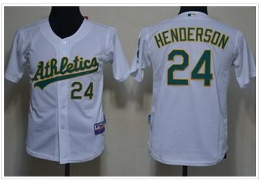 Oakland Athletics 24 Ricky Henderson White MLB Jerseys Oakland Athletics 24 Ricky Henderson White MLB Jerseys