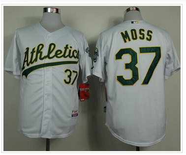 Oakland Athletics #37 Brandon Moss White Cool Base Stitched Baseball Jersey Oakland Athletics #37 Brandon Moss White Cool Base Stitched Baseball Jersey