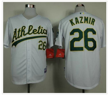 Oakland Athletics #26 Scott Kazmir White Cool Base Stitched Baseball Jersey Oakland Athletics #26 Scott Kazmir White Cool Base Stitched Baseball Jersey