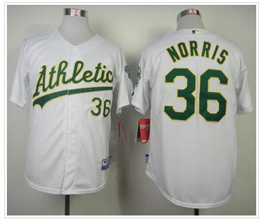 Oakland Athletics #36 Derek Norris White Cool Base Stitched Baseball Jersey Oakland Athletics #36 Derek Norris White Cool Base Stitched Baseball Jersey